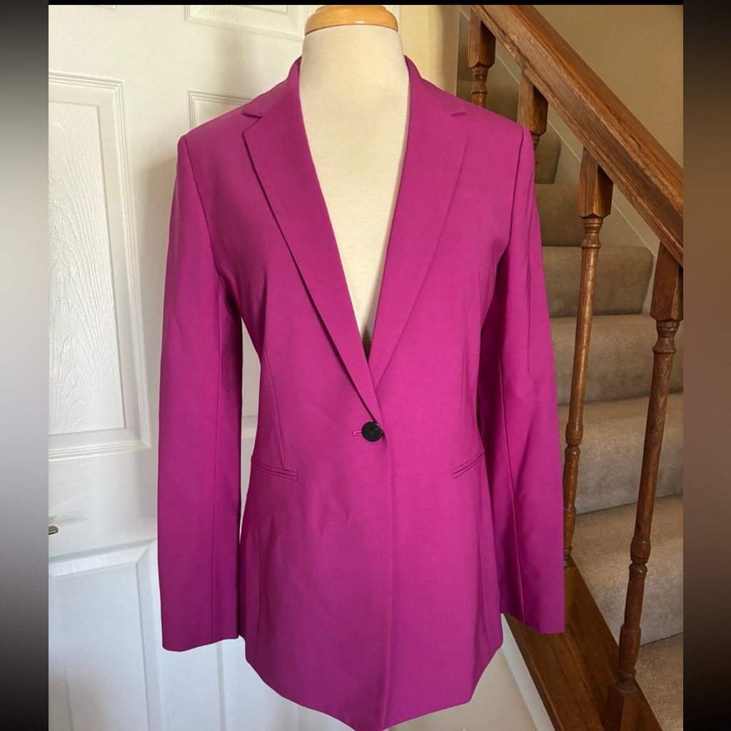 Theory Power Jacket 2 In Vivid Fuchsia